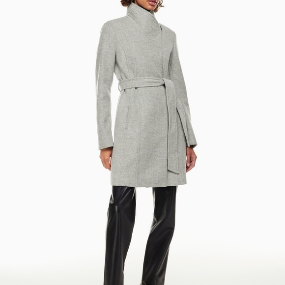 Aritzia Jackets & Blazers - Aritzia Light Gray Women's Trench Coat